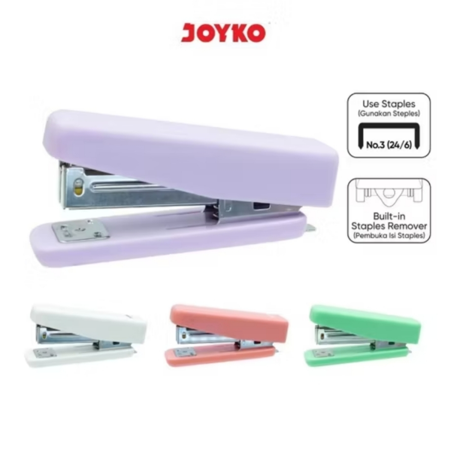 

Joyko Stapler Jepretan Stepler ST-23 Warna Soft Colors Necis