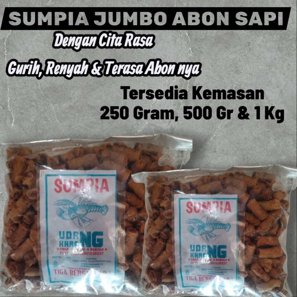 

SUMPIA JUMBO ABON SAPI 250 Gr