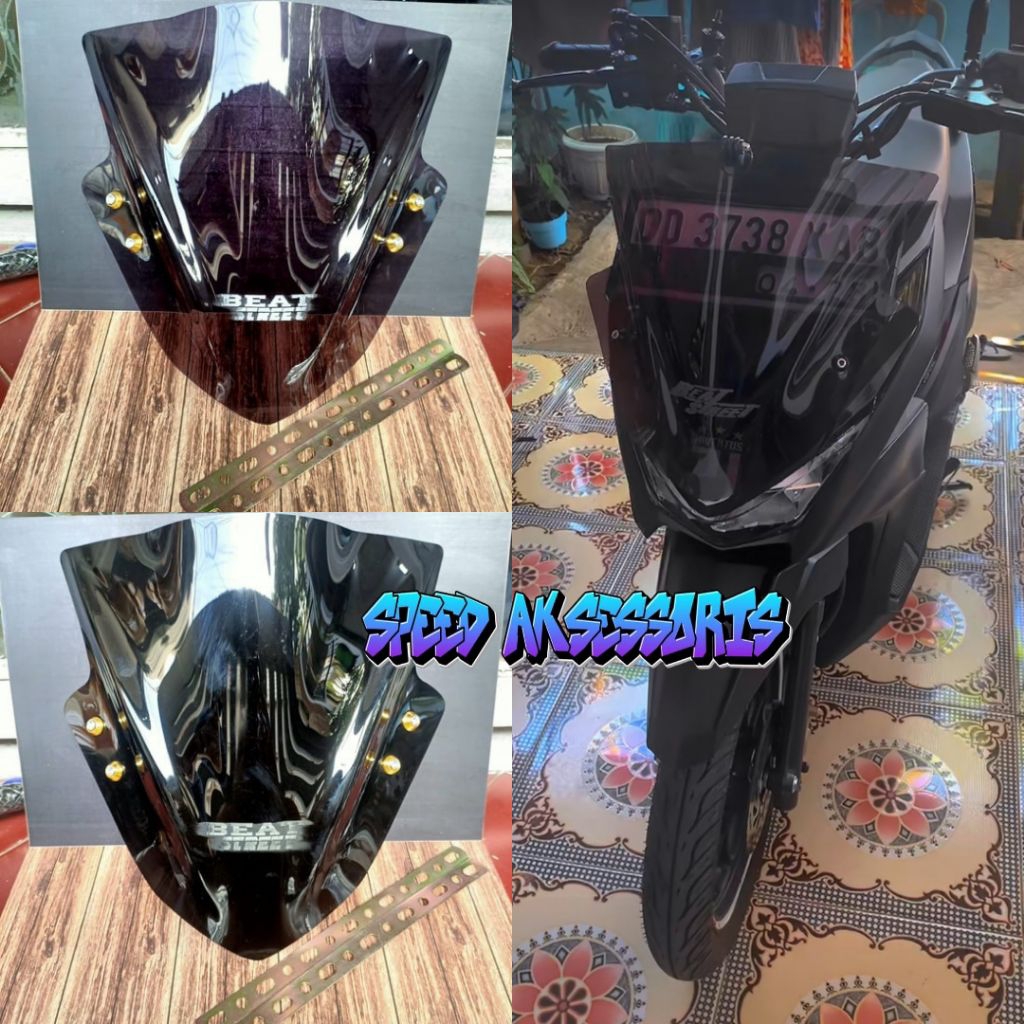 VISOR VARIASI CUSTOM PNP HONDA BEAT STREET MODEL TOURING KUALITAS TERBAIK