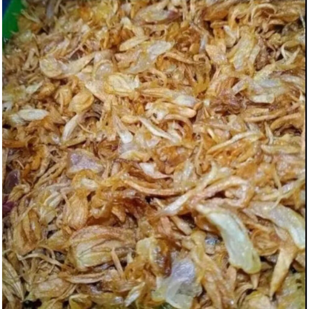 

Bawang Goreng Asli Tanpa Campuran Tepung 1Kg / Rasa Enak