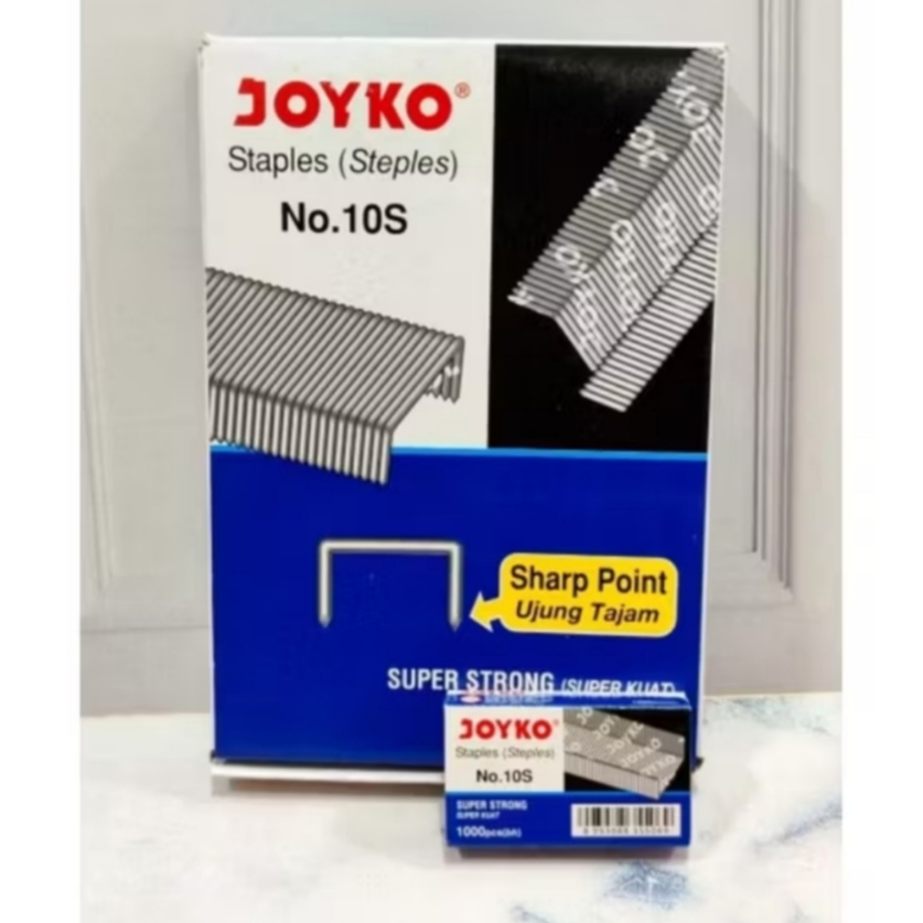 

Joyko Refill Staples Isi Stapler Steples No.10S 1 Box isi 20 Pcs