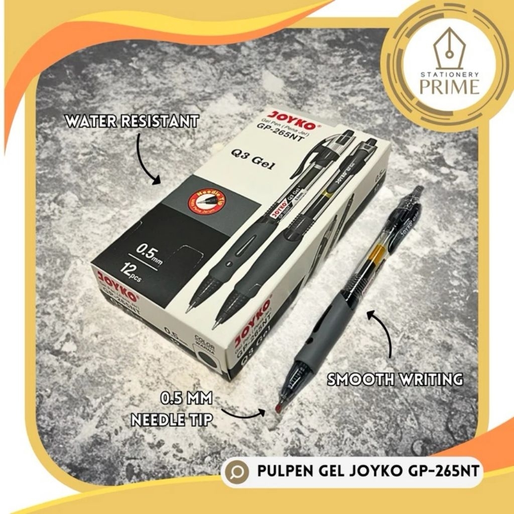 

Gel Pen Pulpen Joyko GP-265 NT ( Isi 12 Pcs )