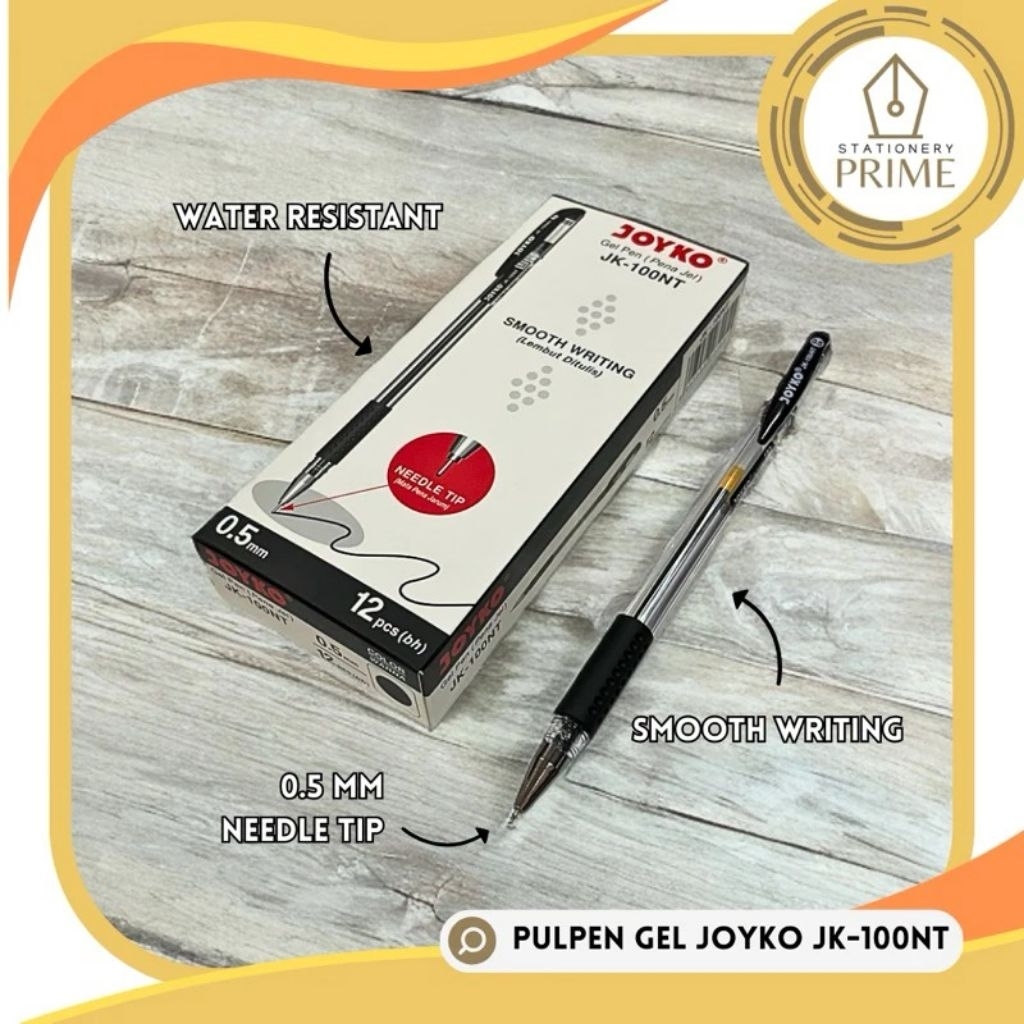 

Gel Pen Pulpen Joyko JK-100NT 0,5mm ( Isi 12 Pcs )