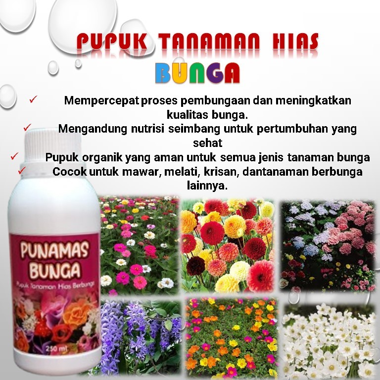 Punamas Bunga Pupuk Organik Cair Tanaman Hias / pupuk tanaman hias semua jenis / pupuk bunga