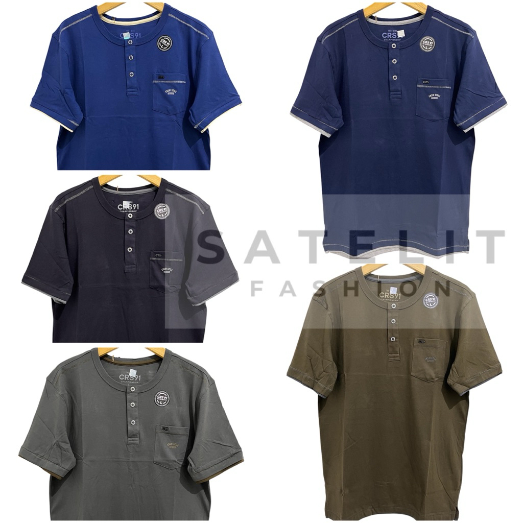 Crs 91 / Hugo Class Original Kaos Distro Oblong Lengan Pendek Polos Combed GATSBY (Kancing Kantong)