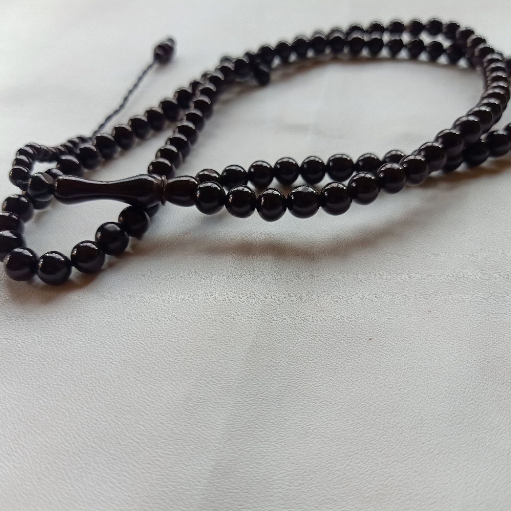 tasbih black kaukah super premium 7 mm