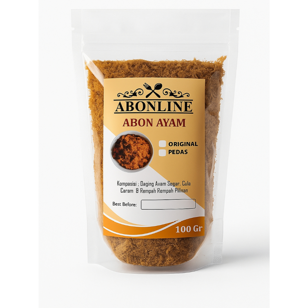 

ABONLINE Abon Ayam Original 100 Gram Hemat