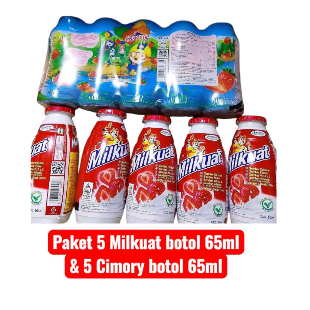 

Paket 10mix(5 Milkuat botol&5 Cimory botol)