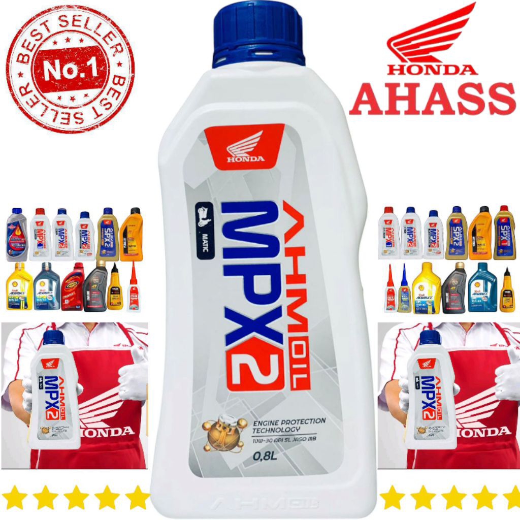 AHM OIL MATIC MPX2 0,8L 10W-30 MOTOR MATIC dan BEBEK Terlengkap