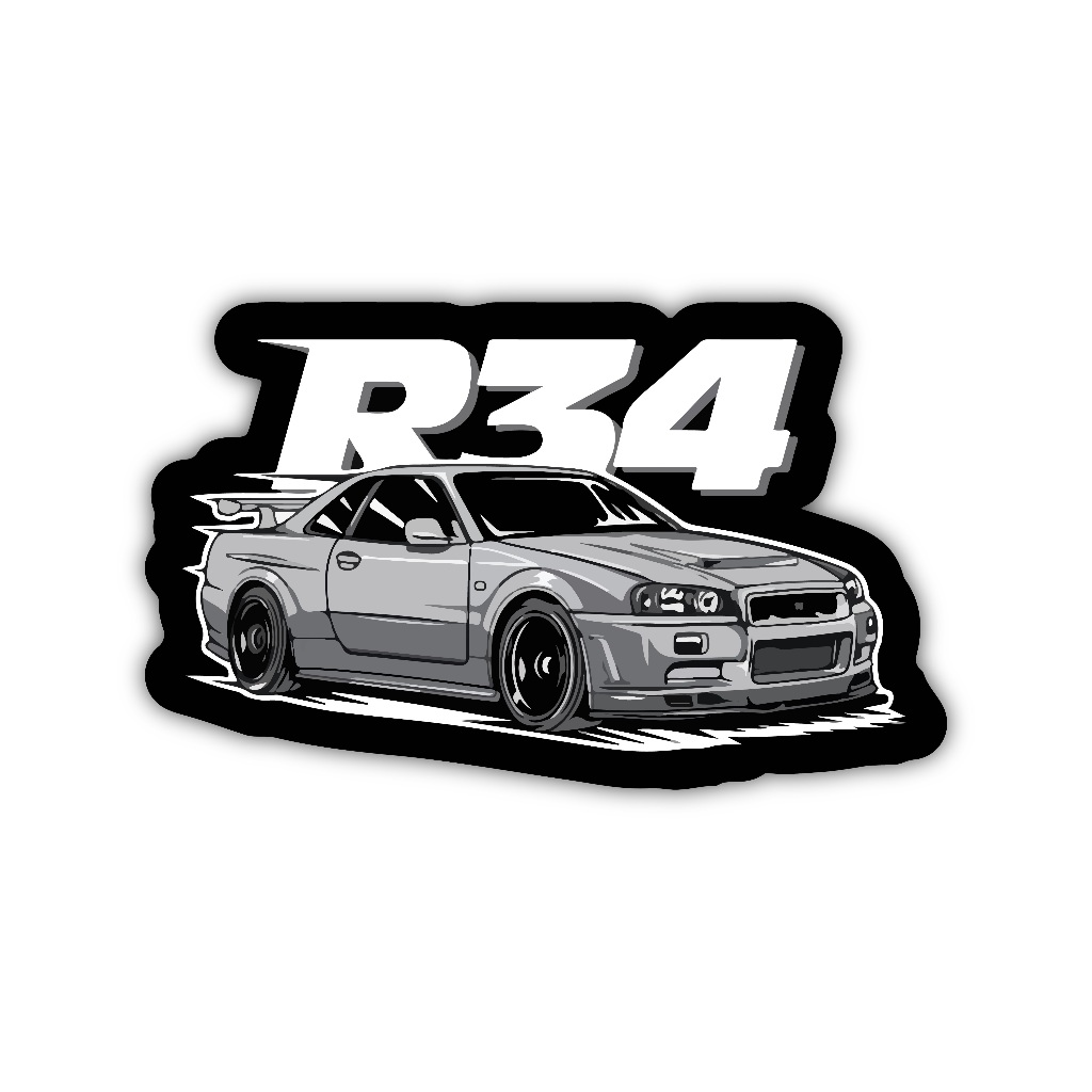 

ZV182 sticker R34 karakter kartun anime aesthetic, stiker vinyl satuan