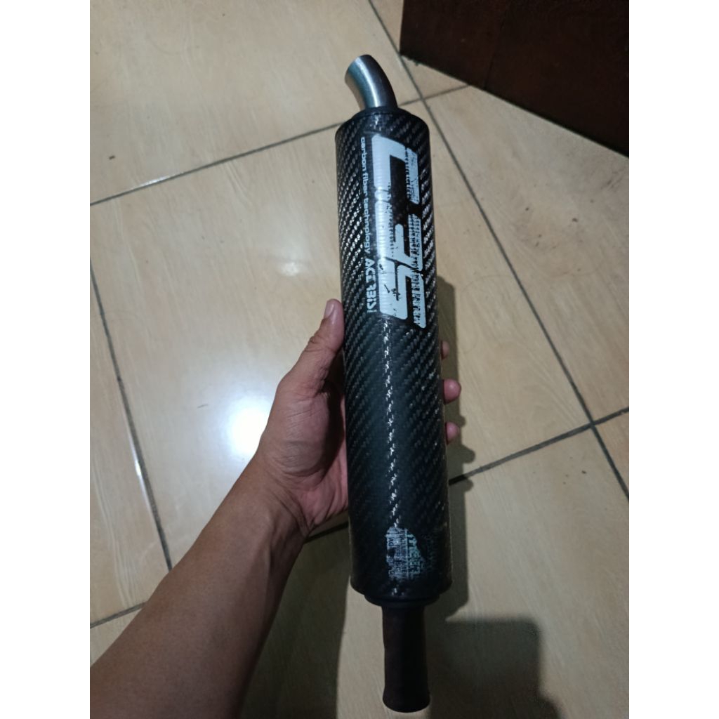 silencer knalpot acerbis c35 carbon