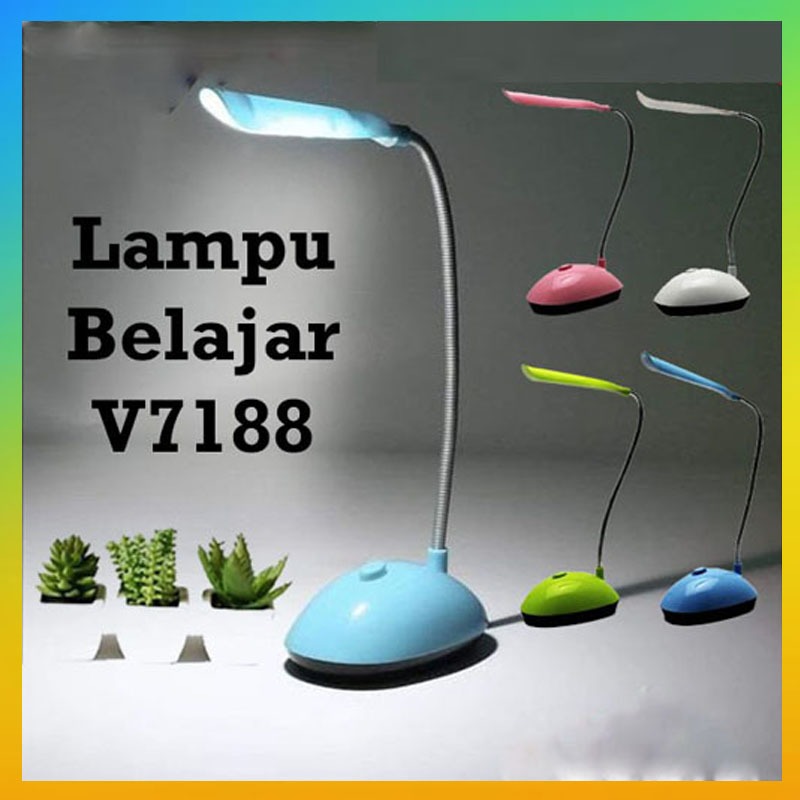 Lampu Meja Belajar / Lampu Belajar Mini Desk / Lampu Meja LED / Lampu Meja Belajar On Off / Lampu Ba