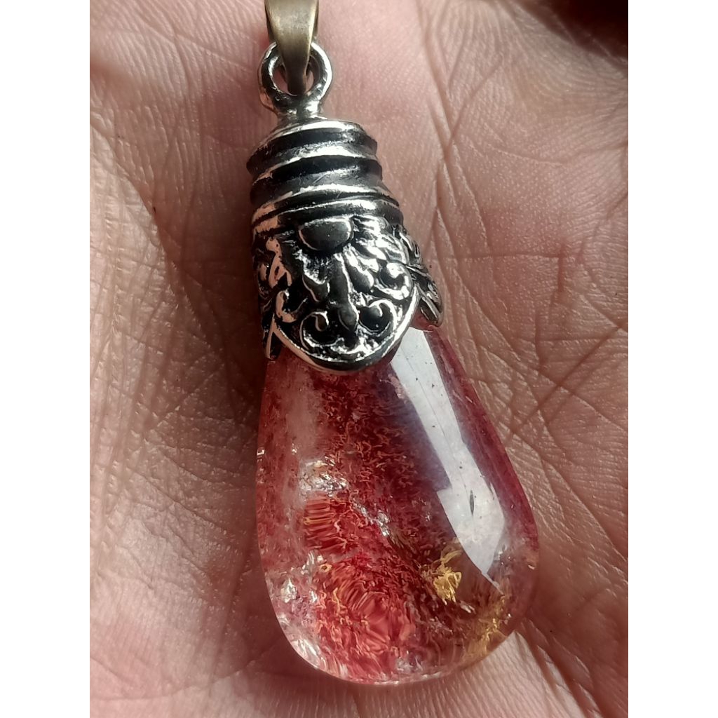 liontin batu kecubung karang