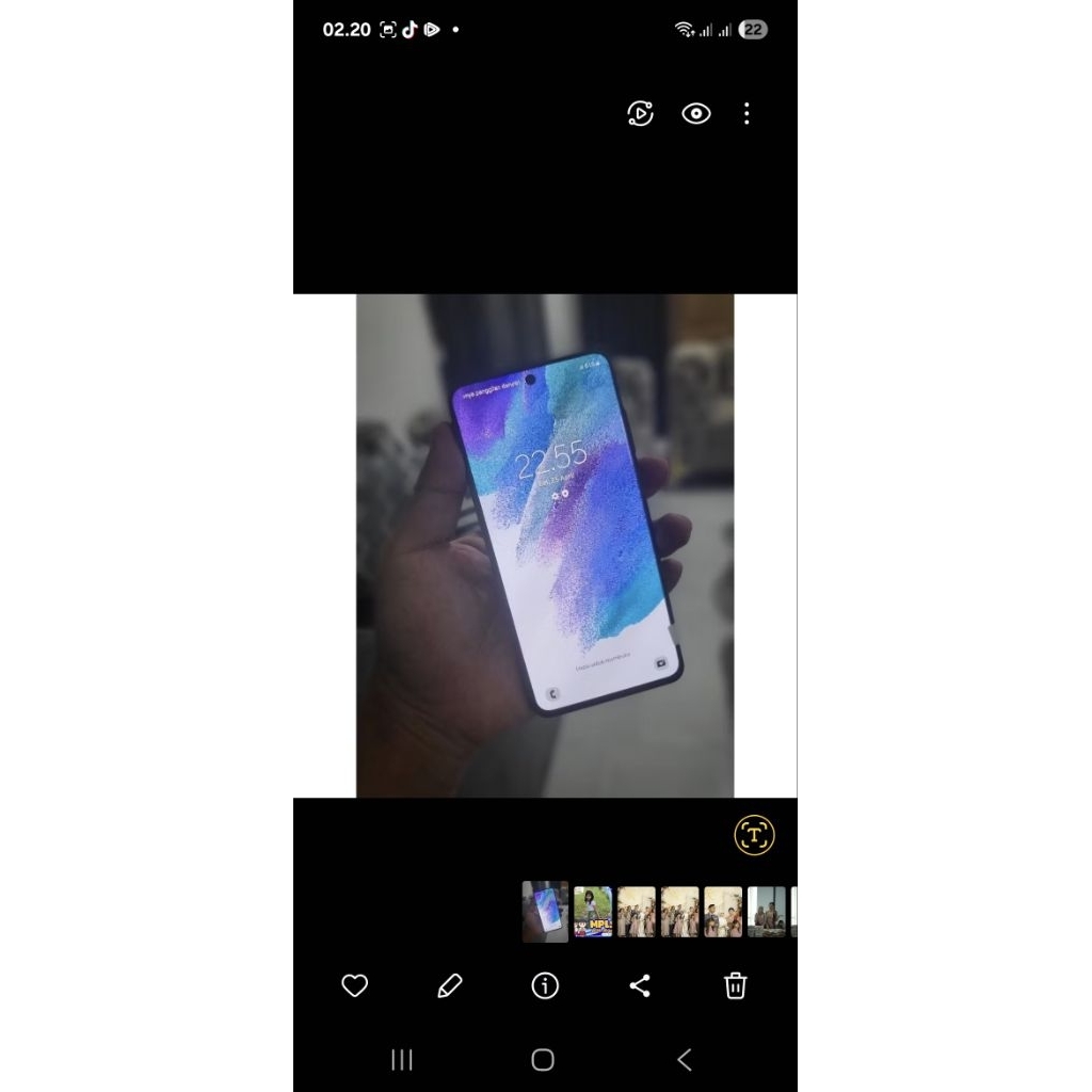 samsung galaxy s21fe second hitam