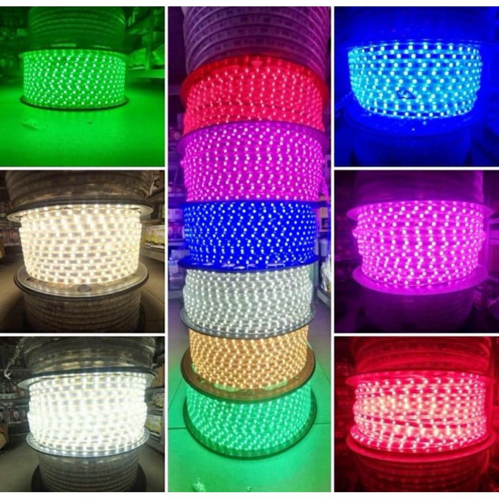 Lampu LED Strip Selang Outdoor Plafon Hiasan Rumah dan Taman SMD5050 AC220V