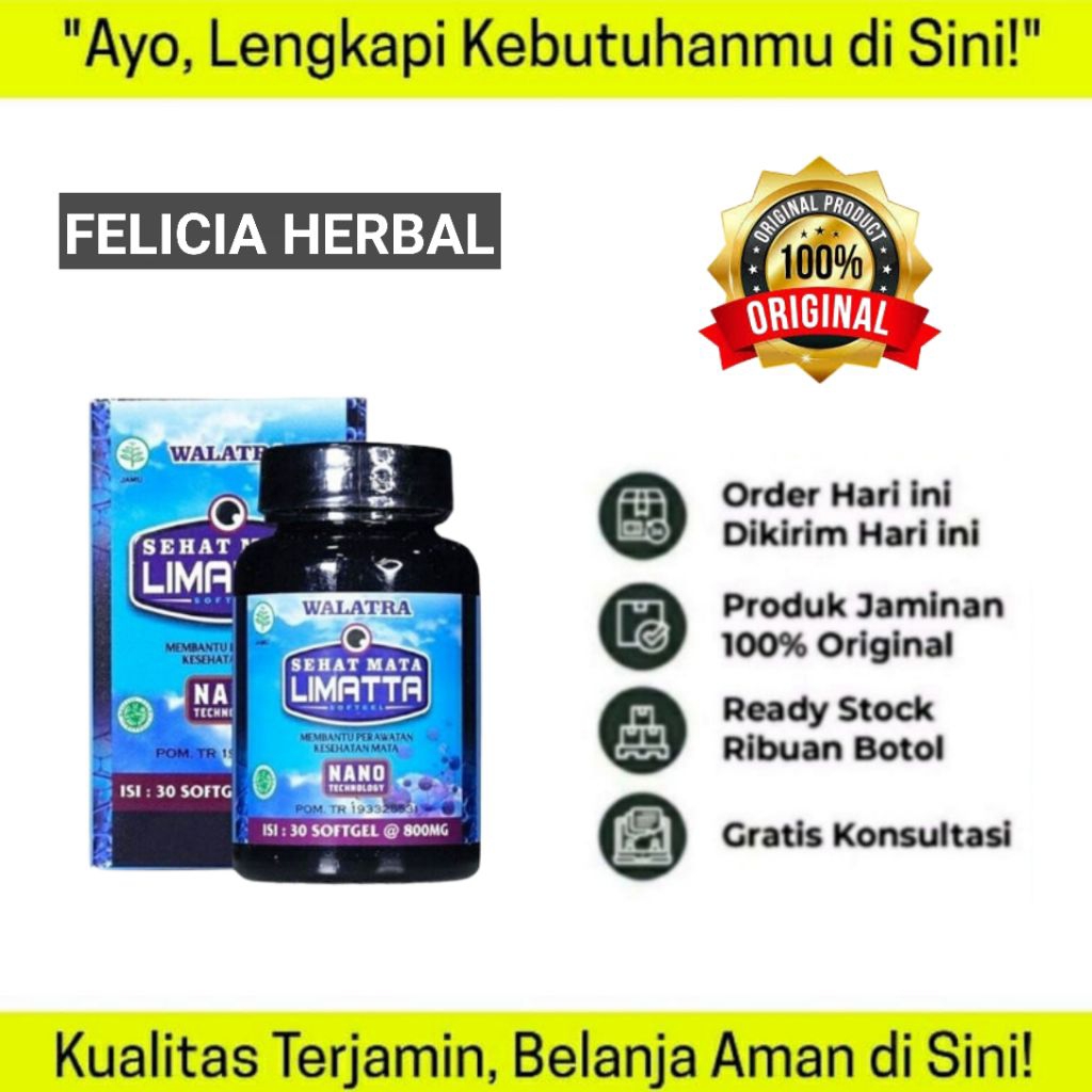 Sehat Mata Limatta Original Nano Obat Mata Herbal Asli Limata