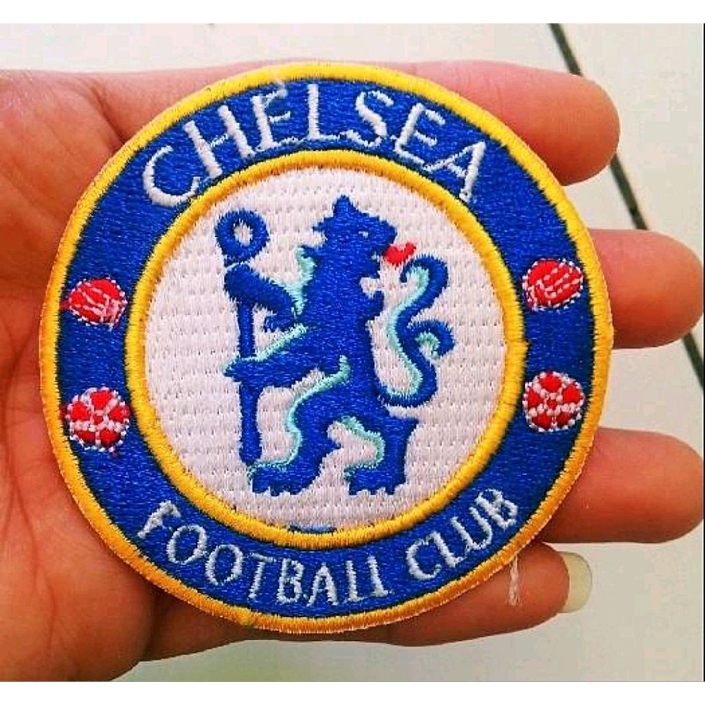 bordir patch Logo Chelsea football Club / Emblem Chelsea/ logo Club bola Bagus dan Rapi