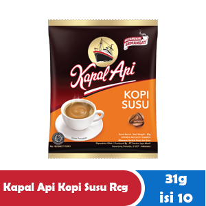 

Kapal Api Kopi Susu 1 Renceng 10 Sachet