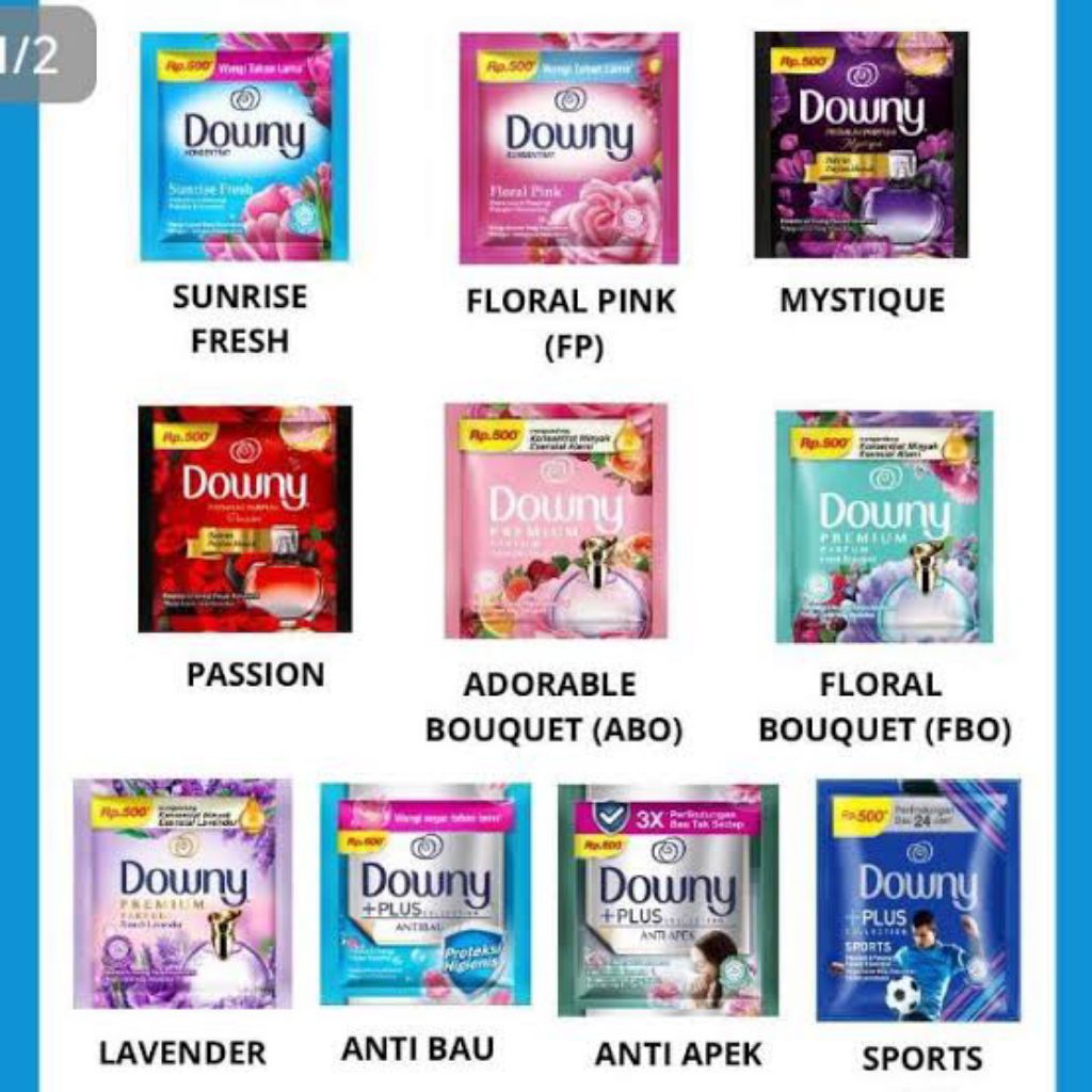 Downy 500an 1 dus [10 ml x 720sachet]