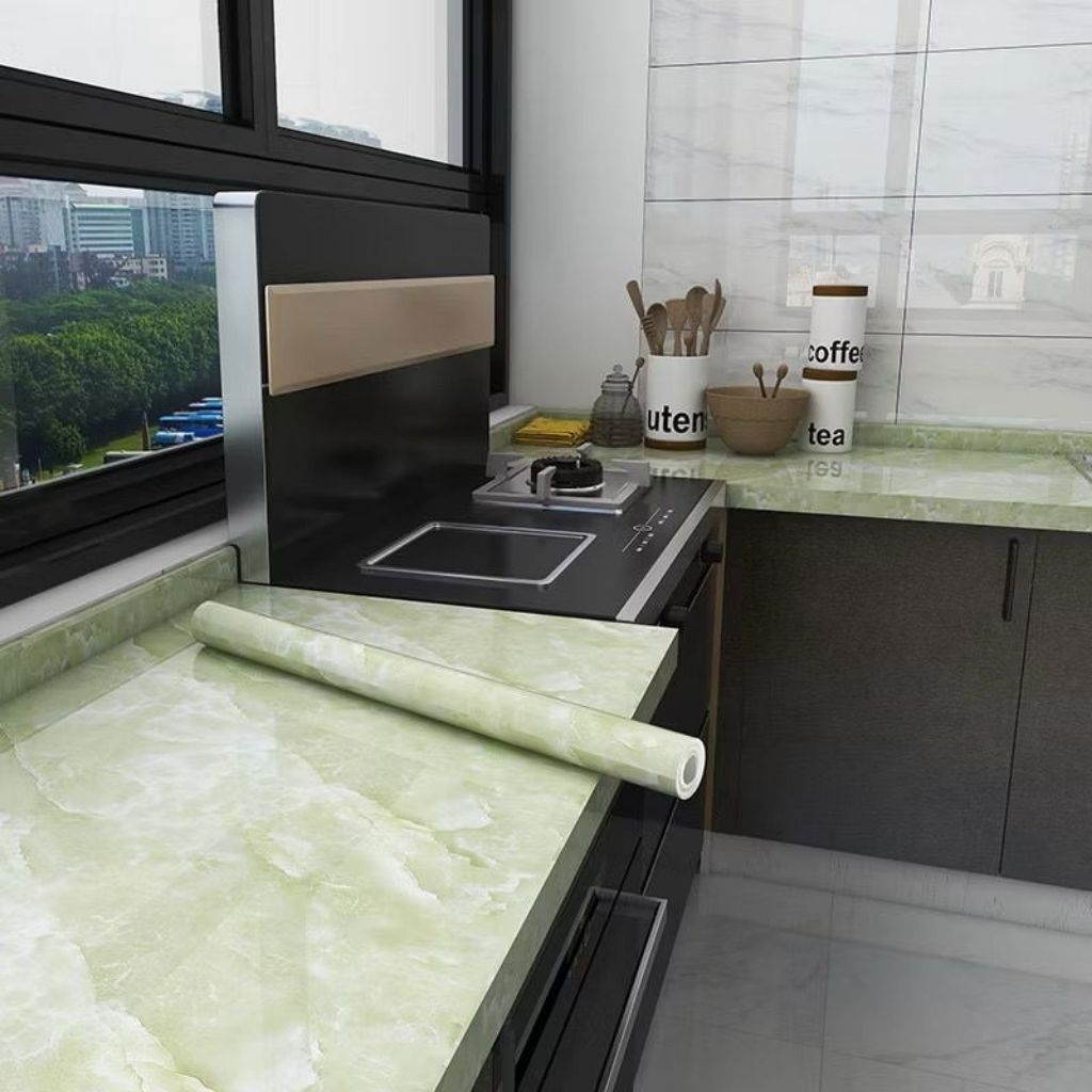 (1 meter) wallpaper dinding dapur, sticker dinding dapur anti panas