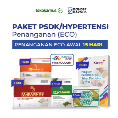 Paket PSDK 15 Hari Konsep Karnus / Program Sembuh Diabetes Karnus