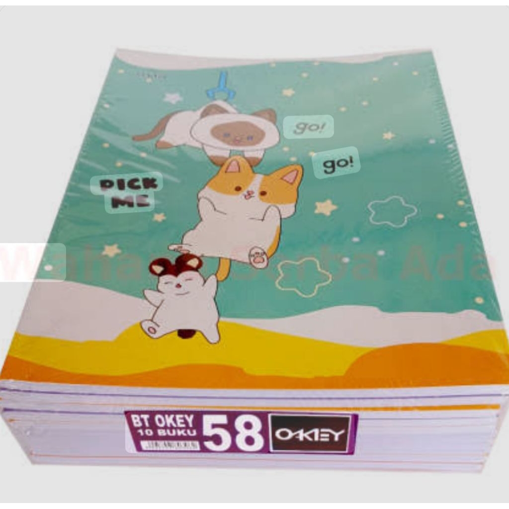 

Buku Tulis Okey isi 58 lembar – Kertas Halus & Cover Keren | Buku Sekolah Murah
