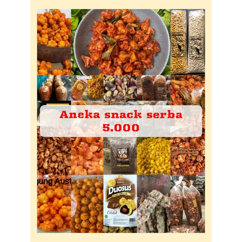 

PUSAT ANEKA CEMILAN SERBA 5RIBU TERMURAH TERLARIS