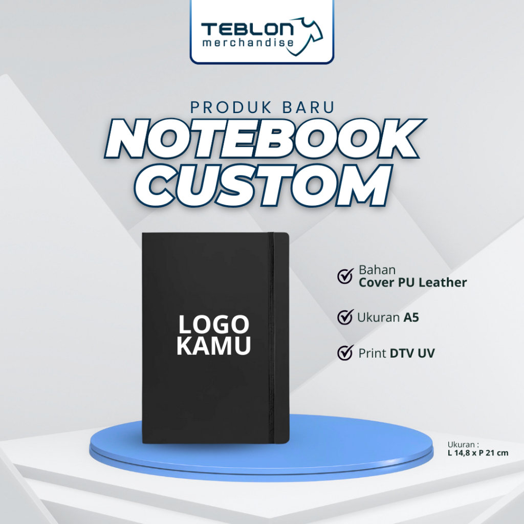 

Notebook Custom Logo Perusahaan / Logo Sekolah / Logo Komunitas / Notebook A5 / Souvenir Sekolah / Notebook Murah / Notebook Surabaya / Notebook Custom Tulisan/ Notebook Custom suka-suka