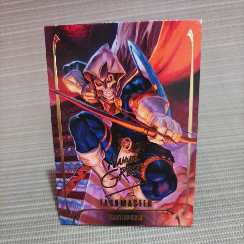 Marvel masterpieces 2024 taskmaster gold signature (thick card)
