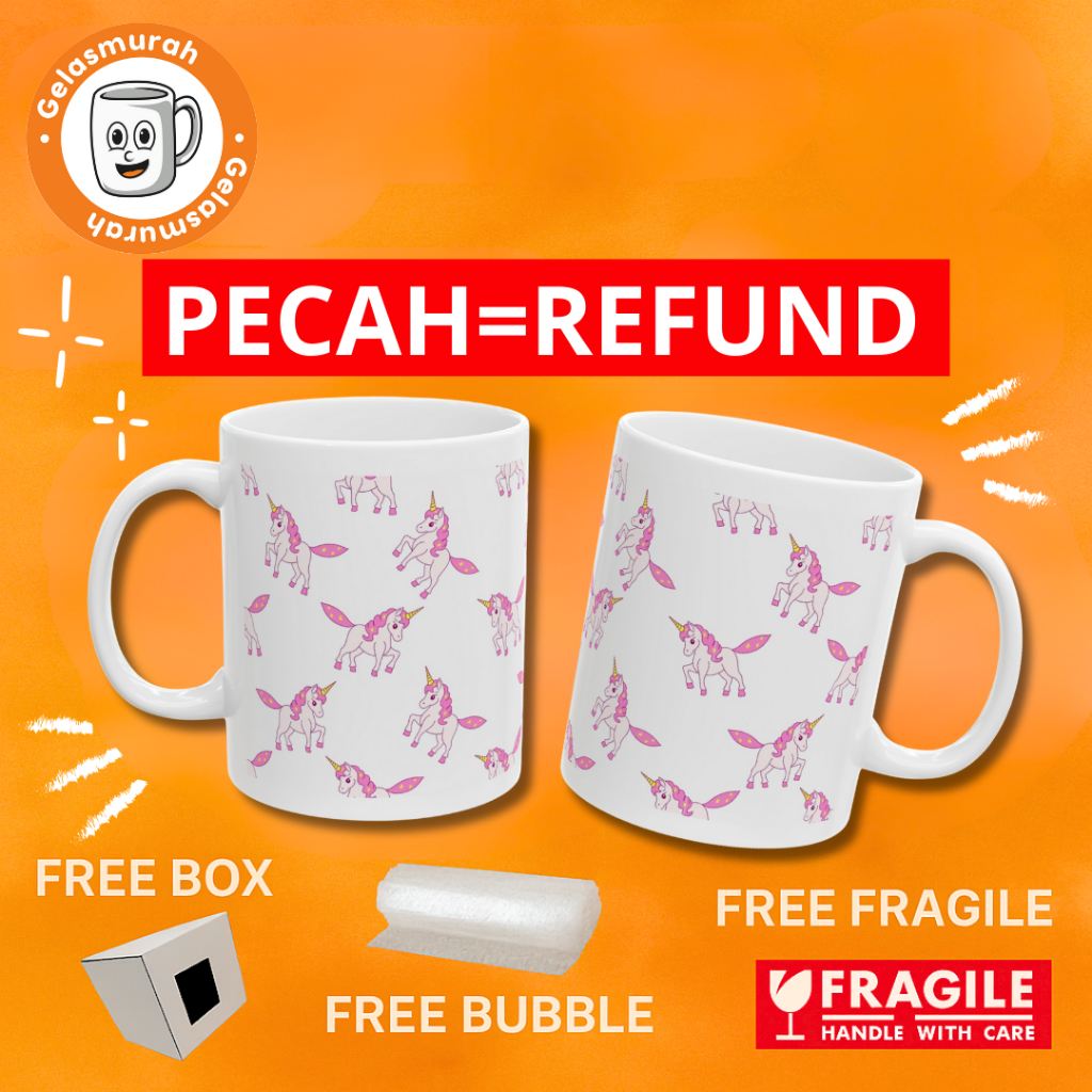 MUG UNICORNO KUDA UNICORN LUCU