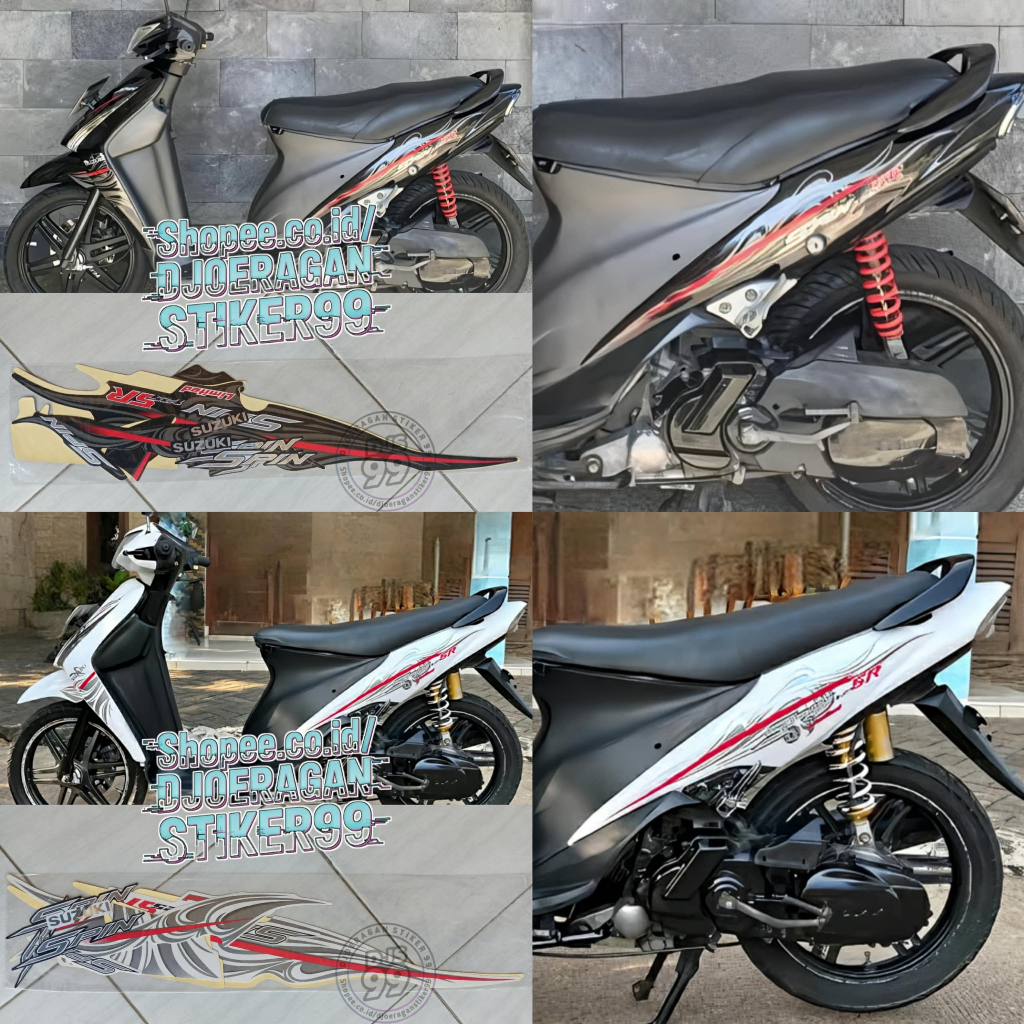 Striping Suzuki Spin Limited 2008 Stiker Sticker Lis Spin SR 125 2008 Limited