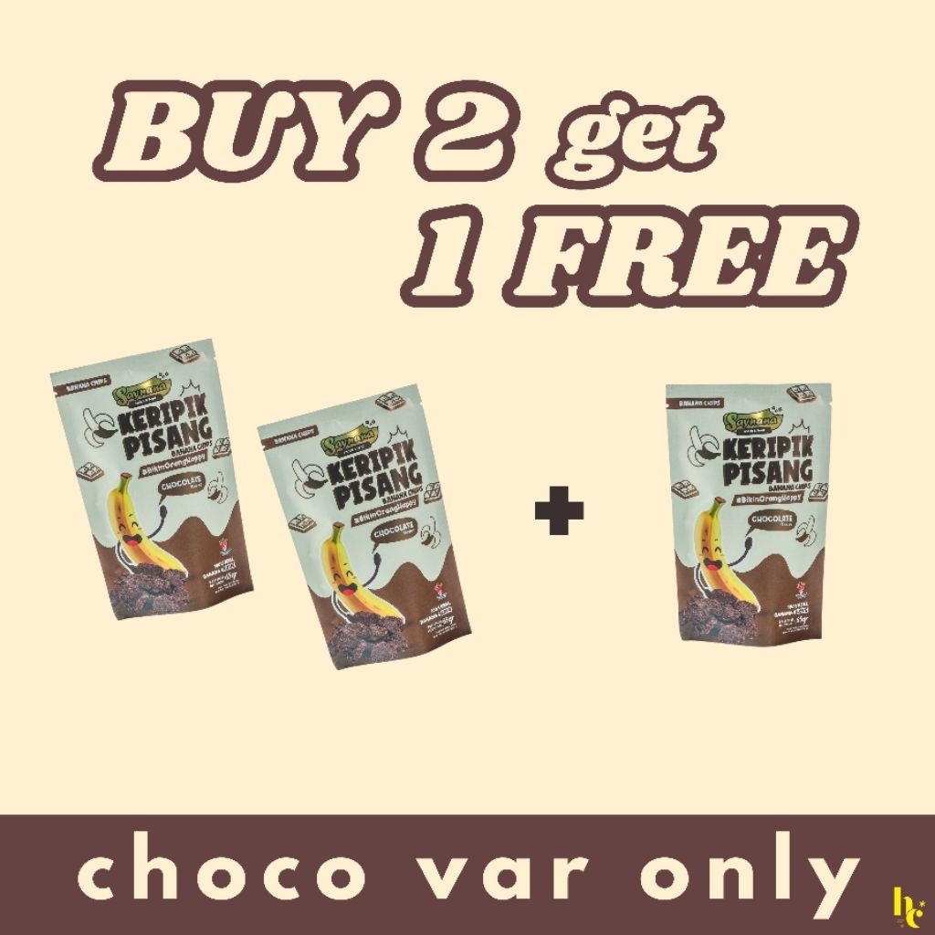 

PROMO SPESIAL BUY 2 GET 1 FREE!! [Saynana] Keripik Pisang & Singkong Aneka Rasa