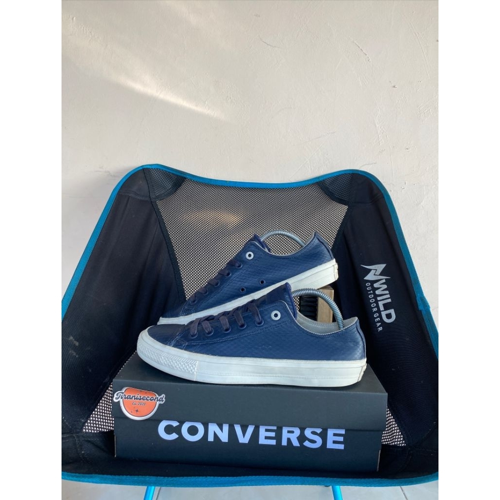 CONVERSE CTAS II OX OBSIDIAN LEATHER