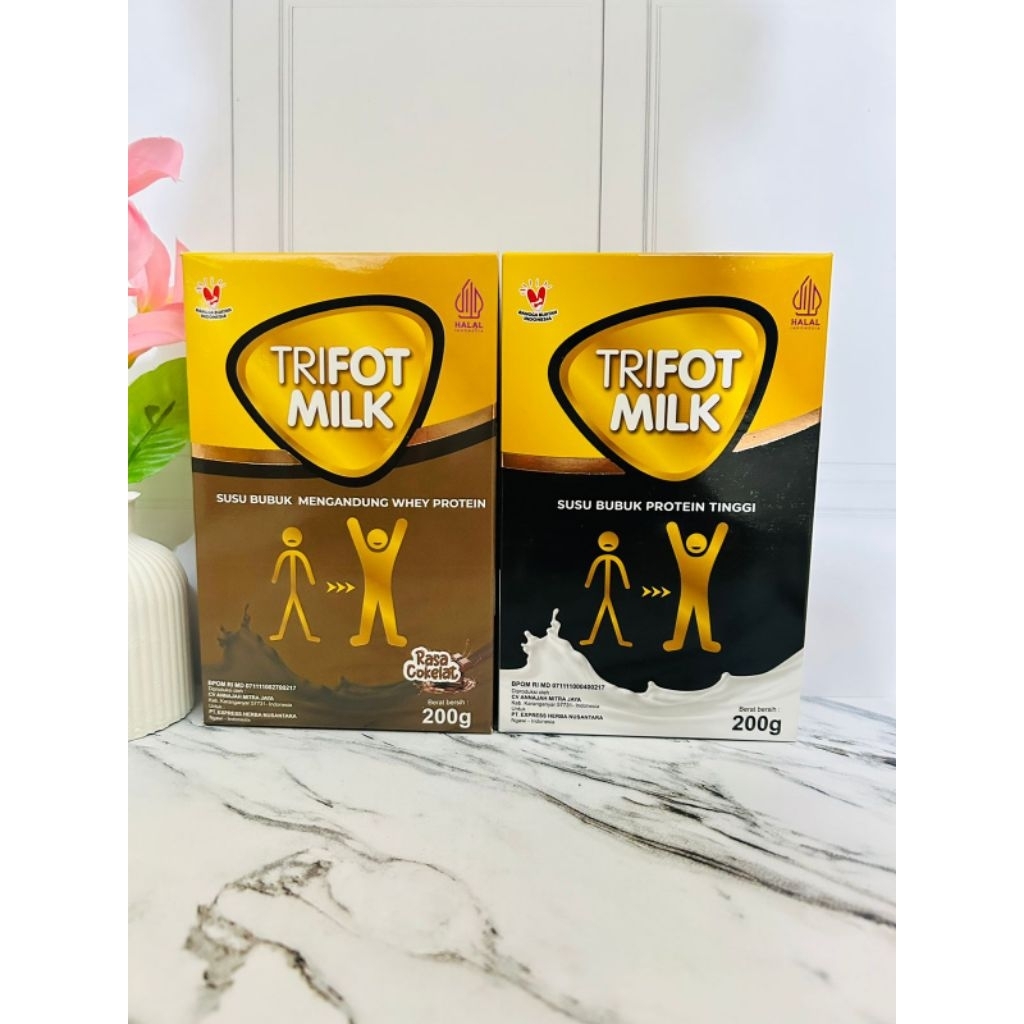 

TERMURAH 100% ORIGINAL!!! TRIFOT MILK SUSU TINGGI PROTEIN PENAMBAH BERAT BADAN (SUSU PENGGEMUK BADAN HALAL BPOM)