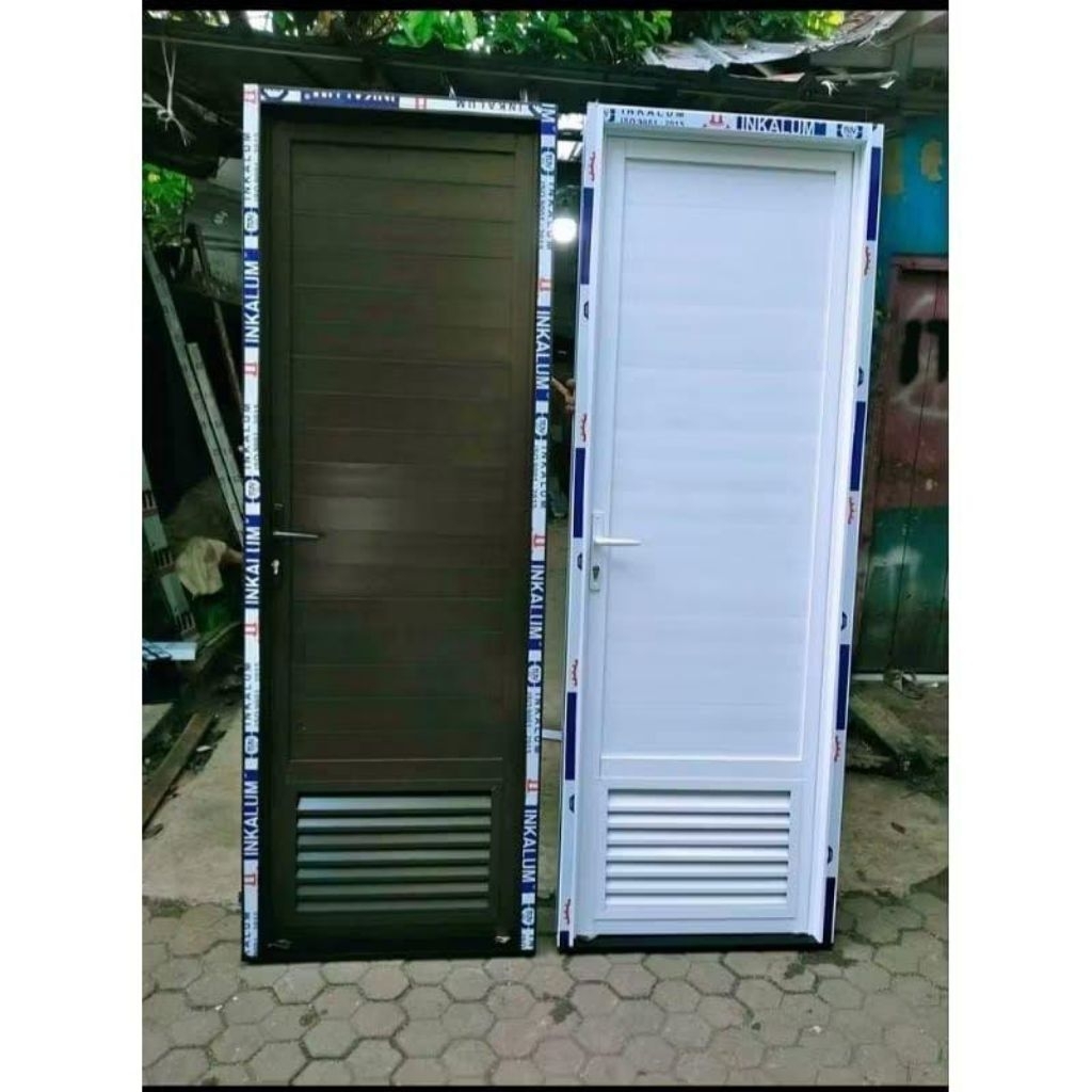 pintu kamar mandi alumunium +kusen ukuran 200x70