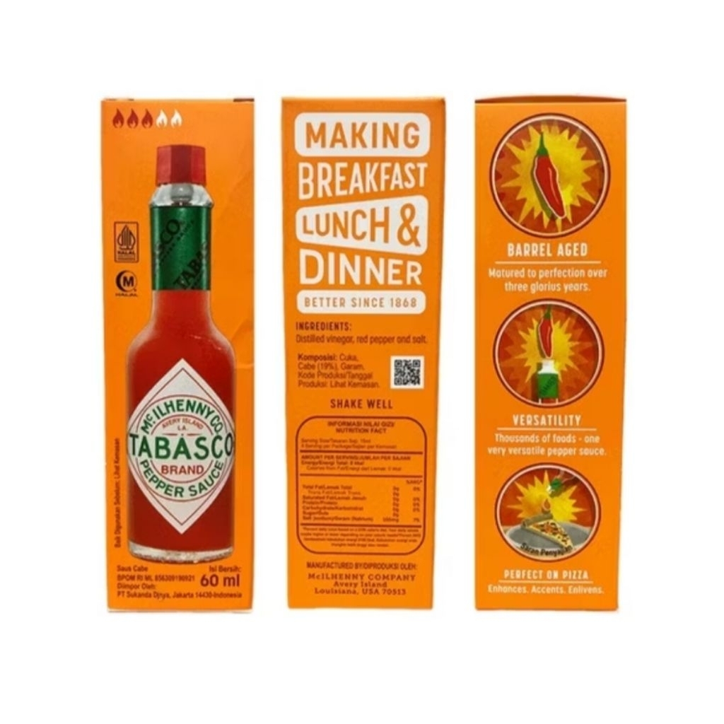 

Tabasco Pepper Sauce 60Ml
