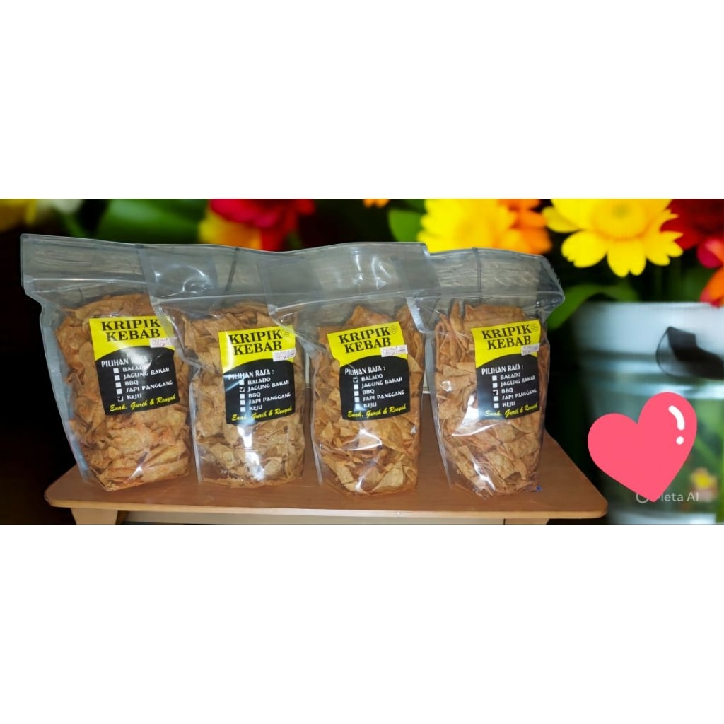 

PROMO HANYA 7 HARI kribab keripik kebab 500gram TERLARIS