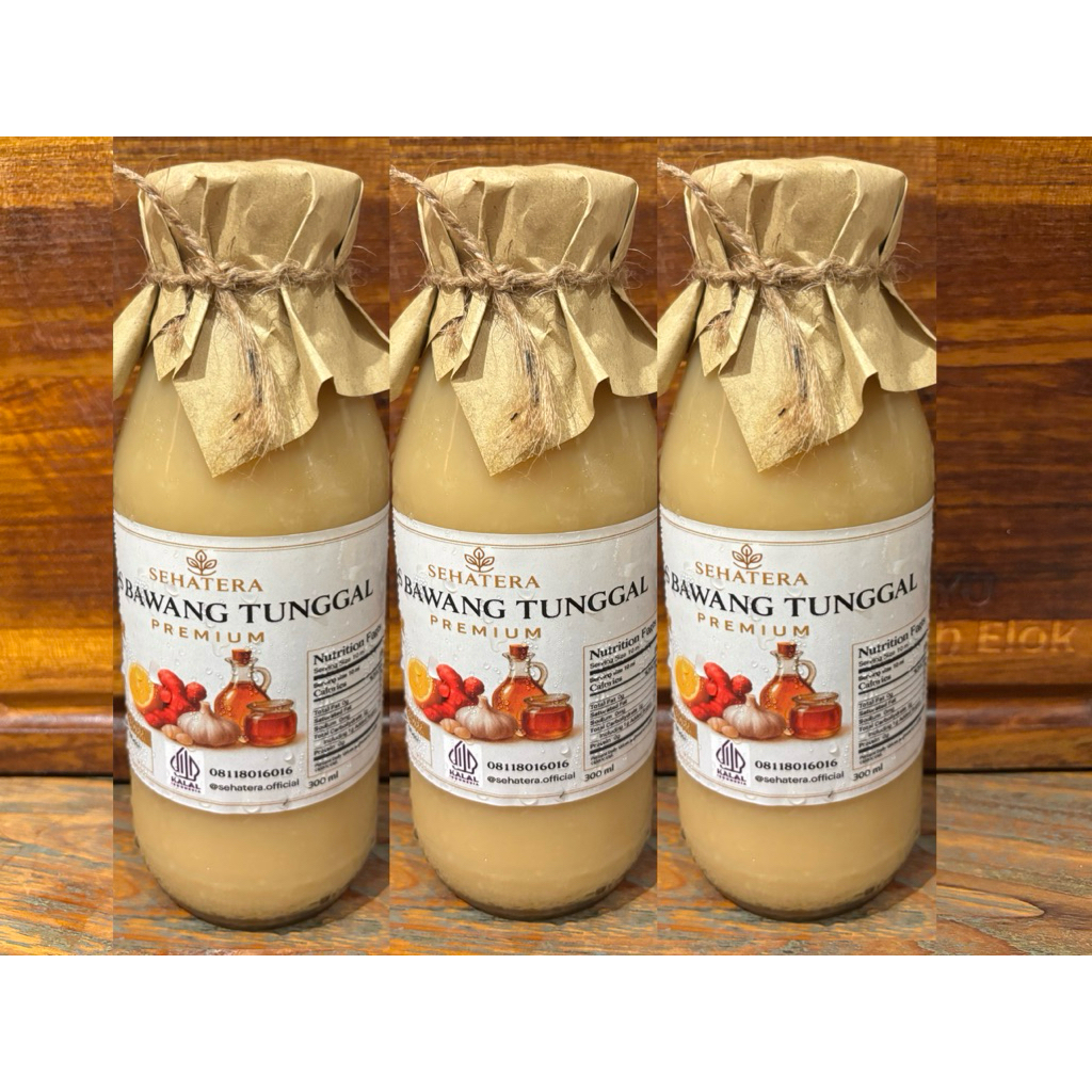 

Jus Bawang Tunggal Madu Varian LiGHT 350 ml - SEHATERA by Jamu Omah Elok