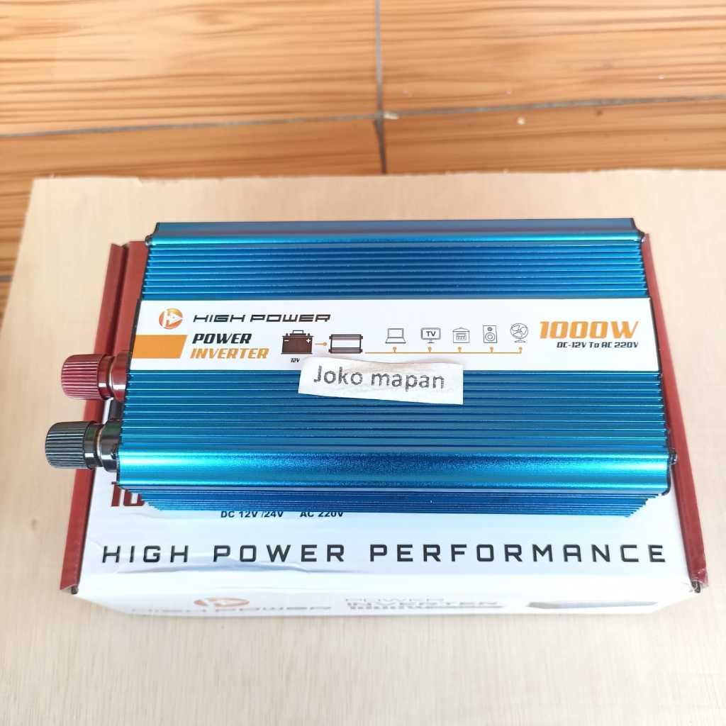 POWER INVERTER 1000 WATT DC TO AC INVERTER 12 VOLT TO 220 VOLT.