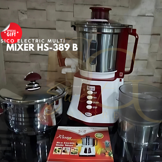 SICO | Electric Multi Mixer HS-389 B HAMADA / Mixer Multifungsi / Juicer / Blender / Grinder / Chopp