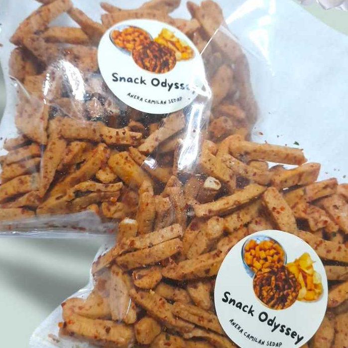 

Basreng Stik Pedas Daun Jeruk - Keripik Bakso Goreng Stik Enak Gurih Pedas dan Murah 100 gr / 225 gr