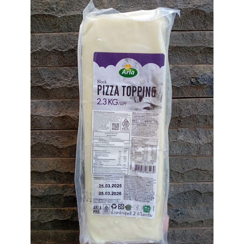 

Keju Mozarella Arla 2,3Kg