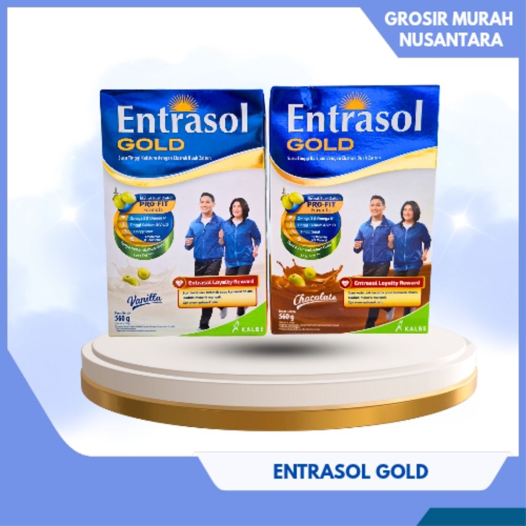 

ENTRASOL GOLD SUSU DEWASA/LANSIA USIA 50 TAHUN KE ATAS RASA VANILA COKLAT 580GR