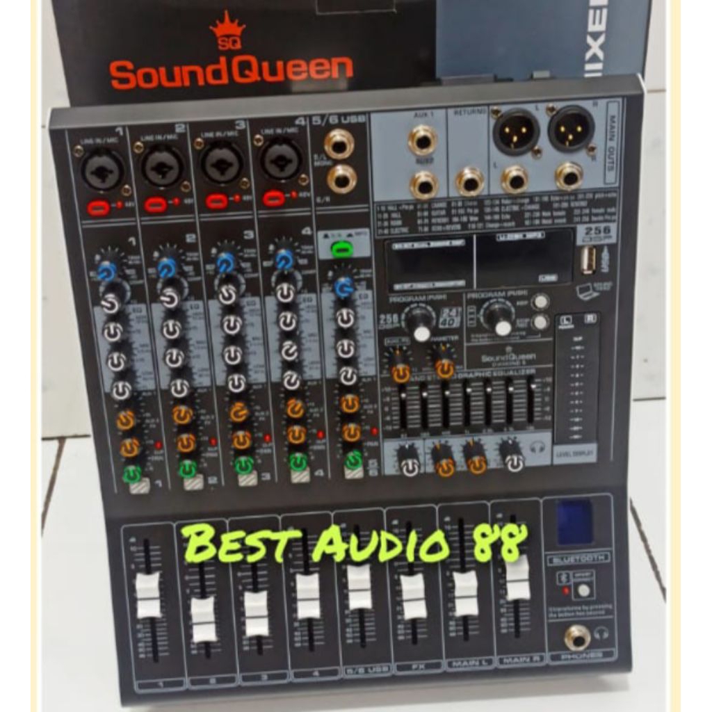 Mixer Audio Sound System 6 channel 6channel SoundQueen Diamond 6
