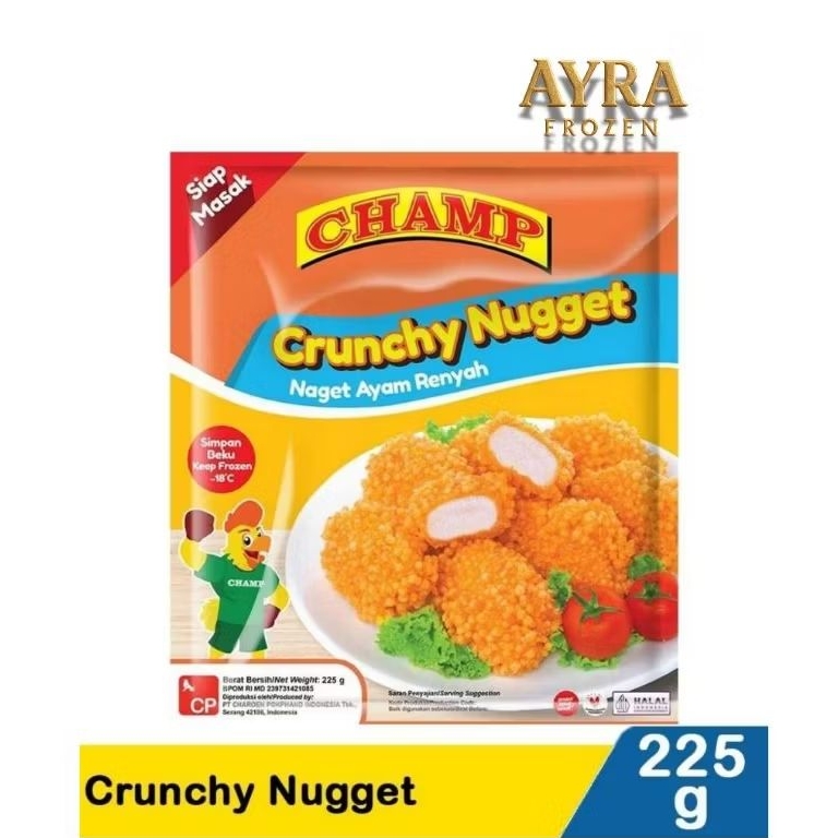 

champ chicken nugget crunchy 225g