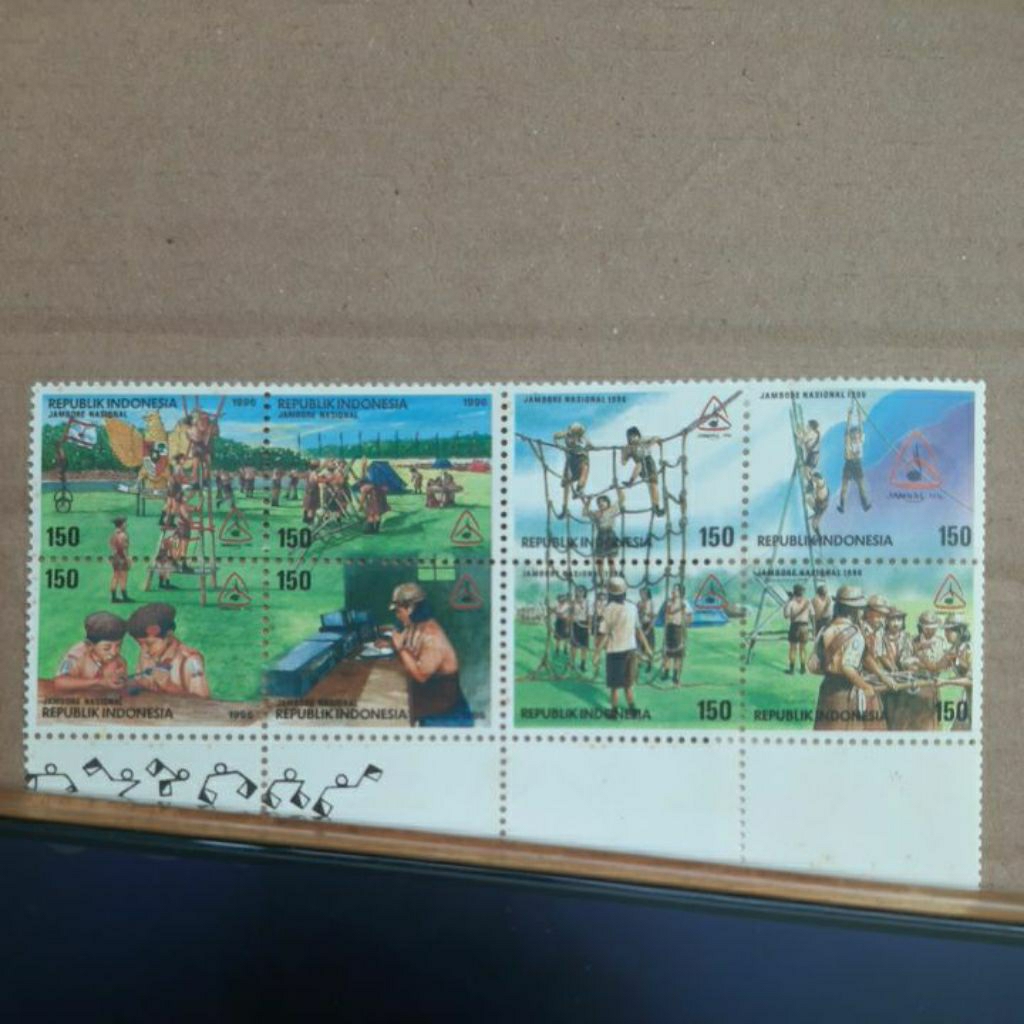 

Perangko Indonesia Jambore Nasional 1996 Jamboree Blok 8 prangko