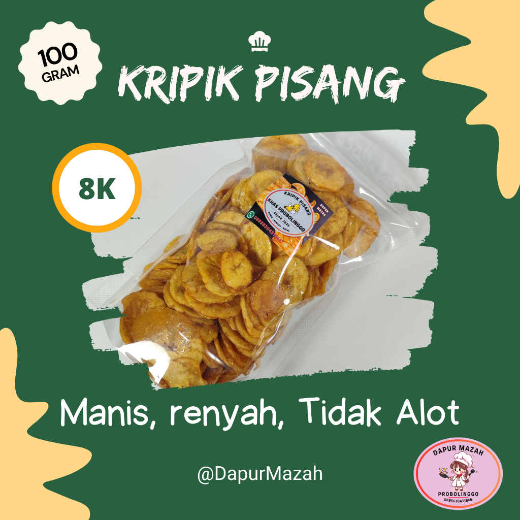 

Kripik Pisang Manis 100gr
