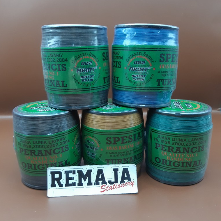 Senar Gelasan Halus Akiat 0.22 Matot Putih ORIGINAL