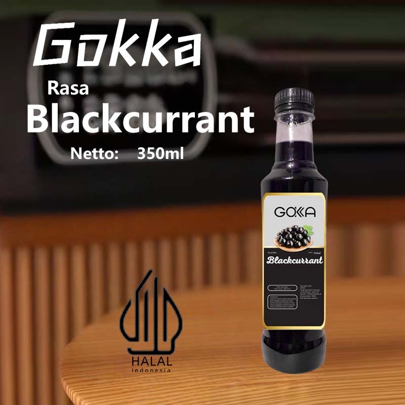 

Gokka Sirup Blackcurrant 350ml - Minuman Segar Rasa Blackcurrant / Blackcurrant Syrup