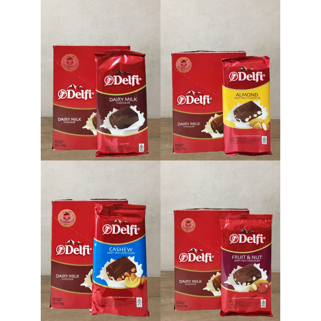 

Delfi dairy milk 125gr 1 Kotak isi 10 batang ( ds bgr )